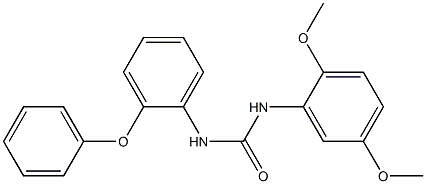 1-(2,5-dimethoxyphenyl)-3-(2-phenoxyphenyl)urea Struktur