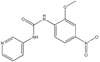 1-(2-methoxy-4-nitrophenyl)-3-pyridin-3-ylurea Struktur