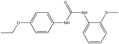 1-(4-ethoxyphenyl)-3-(2-methylsulfanylphenyl)urea Struktur