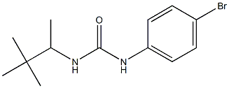 1-(4-bromophenyl)-3-(3,3-dimethylbutan-2-yl)urea Struktur