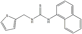 1-naphthalen-1-yl-3-(thiophen-2-ylmethyl)thiourea Struktur