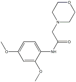 N-(2,4-dimethoxyphenyl)-2-morpholin-4-ylacetamide Struktur