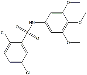 2,5-dichloro-N-(3,4,5-trimethoxyphenyl)benzenesulfonamide Struktur