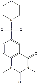 1,3-dimethyl-6-piperidin-1-ylsulfonylquinazoline-2,4-dione Struktur