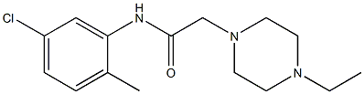 N-(5-chloro-2-methylphenyl)-2-(4-ethylpiperazin-1-yl)acetamide Struktur