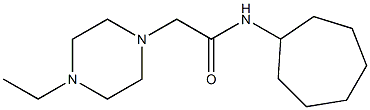 N-cycloheptyl-2-(4-ethylpiperazin-1-yl)acetamide Struktur