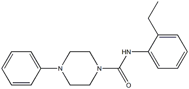 N-(2-ethylphenyl)-4-phenylpiperazine-1-carboxamide Structure