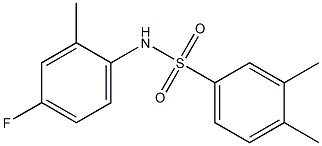 N-(4-fluoro-2-methylphenyl)-3,4-dimethylbenzenesulfonamide Struktur