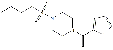 (4-butylsulfonylpiperazin-1-yl)-(furan-2-yl)methanone Struktur