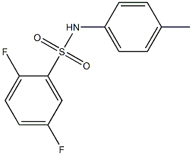 2,5-difluoro-N-(4-methylphenyl)benzenesulfonamide Struktur