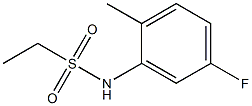 N-(5-fluoro-2-methylphenyl)ethanesulfonamide Struktur