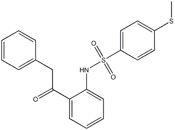 4-methylsulfanyl-N-[2-(2-phenylacetyl)phenyl]benzenesulfonamide Struktur