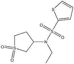 N-(1,1-dioxothiolan-3-yl)-N-ethylthiophene-2-sulfonamide Struktur