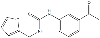 1-(3-acetylphenyl)-3-(furan-2-ylmethyl)thiourea Struktur