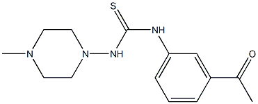 1-(3-acetylphenyl)-3-(4-methylpiperazin-1-yl)thiourea Struktur