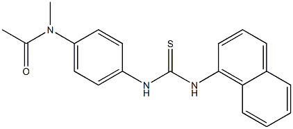 N-methyl-N-[4-(naphthalen-1-ylcarbamothioylamino)phenyl]acetamide Struktur