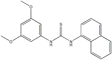 1-(3,5-dimethoxyphenyl)-3-naphthalen-1-ylthiourea Struktur