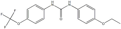 1-(4-ethoxyphenyl)-3-[4-(trifluoromethoxy)phenyl]urea Struktur