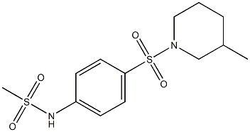 N-[4-(3-methylpiperidin-1-yl)sulfonylphenyl]methanesulfonamide Struktur