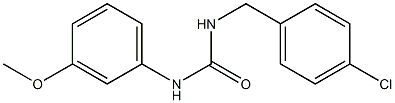 1-[(4-chlorophenyl)methyl]-3-(3-methoxyphenyl)urea Struktur