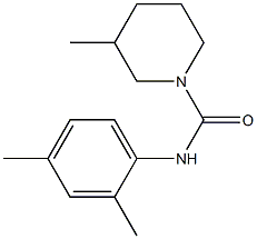 N-(2,4-dimethylphenyl)-3-methylpiperidine-1-carboxamide Struktur