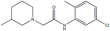 N-(5-chloro-2-methylphenyl)-2-(3-methylpiperidin-1-yl)acetamide Struktur