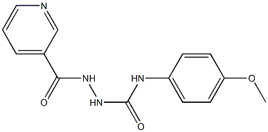 1-(4-methoxyphenyl)-3-(pyridine-3-carbonylamino)urea Struktur