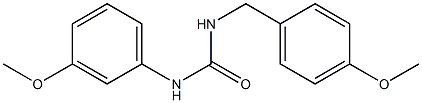 1-(3-methoxyphenyl)-3-[(4-methoxyphenyl)methyl]urea Struktur