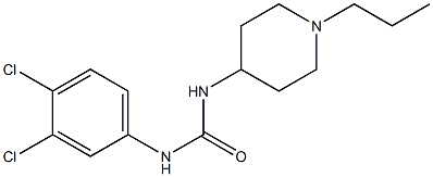 1-(3,4-dichlorophenyl)-3-(1-propylpiperidin-4-yl)urea Struktur