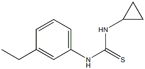 1-cyclopropyl-3-(3-ethylphenyl)thiourea Struktur