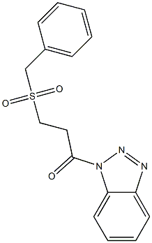 1-(benzotriazol-1-yl)-3-benzylsulfonylpropan-1-one Struktur