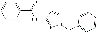 N-(1-benzylpyrazol-3-yl)benzamide Struktur