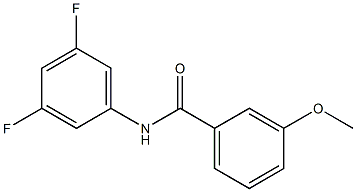 N-(3,5-difluorophenyl)-3-methoxybenzamide Struktur