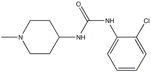 1-(2-chlorophenyl)-3-(1-methylpiperidin-4-yl)urea Struktur