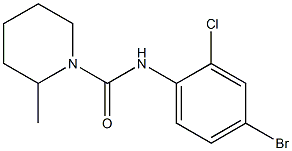 N-(4-bromo-2-chlorophenyl)-2-methylpiperidine-1-carboxamide Struktur