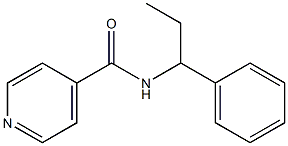 N-(1-phenylpropyl)pyridine-4-carboxamide Struktur