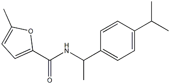 5-methyl-N-[1-(4-propan-2-ylphenyl)ethyl]furan-2-carboxamide Struktur