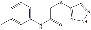 N-(3-methylphenyl)-2-(2H-triazol-4-ylsulfanyl)acetamide Struktur