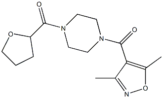 [4-(3,5-dimethyl-1,2-oxazole-4-carbonyl)piperazin-1-yl]-(oxolan-2-yl)methanone Struktur