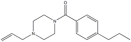 (4-prop-2-enylpiperazin-1-yl)-(4-propylphenyl)methanone Struktur