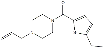 (5-ethylthiophen-2-yl)-(4-prop-2-enylpiperazin-1-yl)methanone Struktur