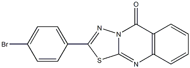 2-(4-bromophenyl)-[1,3,4]thiadiazolo[2,3-b]quinazolin-5-one Struktur