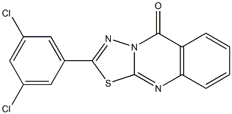 2-(3,5-dichlorophenyl)-[1,3,4]thiadiazolo[2,3-b]quinazolin-5-one Struktur