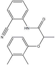 N-(2-cyanophenyl)-2-(2,3-dimethylphenoxy)propanamide Struktur