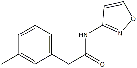 2-(3-methylphenyl)-N-(1,2-oxazol-3-yl)acetamide Struktur