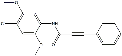 N-(4-chloro-2,5-dimethoxyphenyl)-3-phenylprop-2-ynamide Struktur