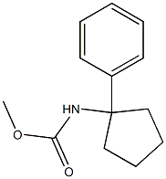 methyl N-(1-phenylcyclopentyl)carbamate Struktur