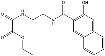 ethyl 2-[2-[(3-hydroxynaphthalene-2-carbonyl)amino]ethylamino]-2-oxoacetate Struktur