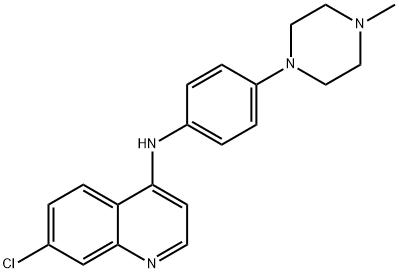 7-chloro-N-[4-(4-methylpiperazin-1-yl)phenyl]quinolin-4-amine Struktur