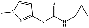 1-cyclopropyl-3-(1-methylpyrazol-3-yl)thiourea Struktur